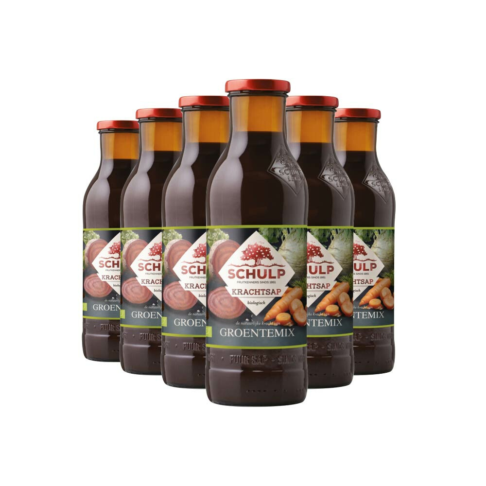 Schulp Groentemix Puur Krachtsap Biologisch6 x 0,75 liter