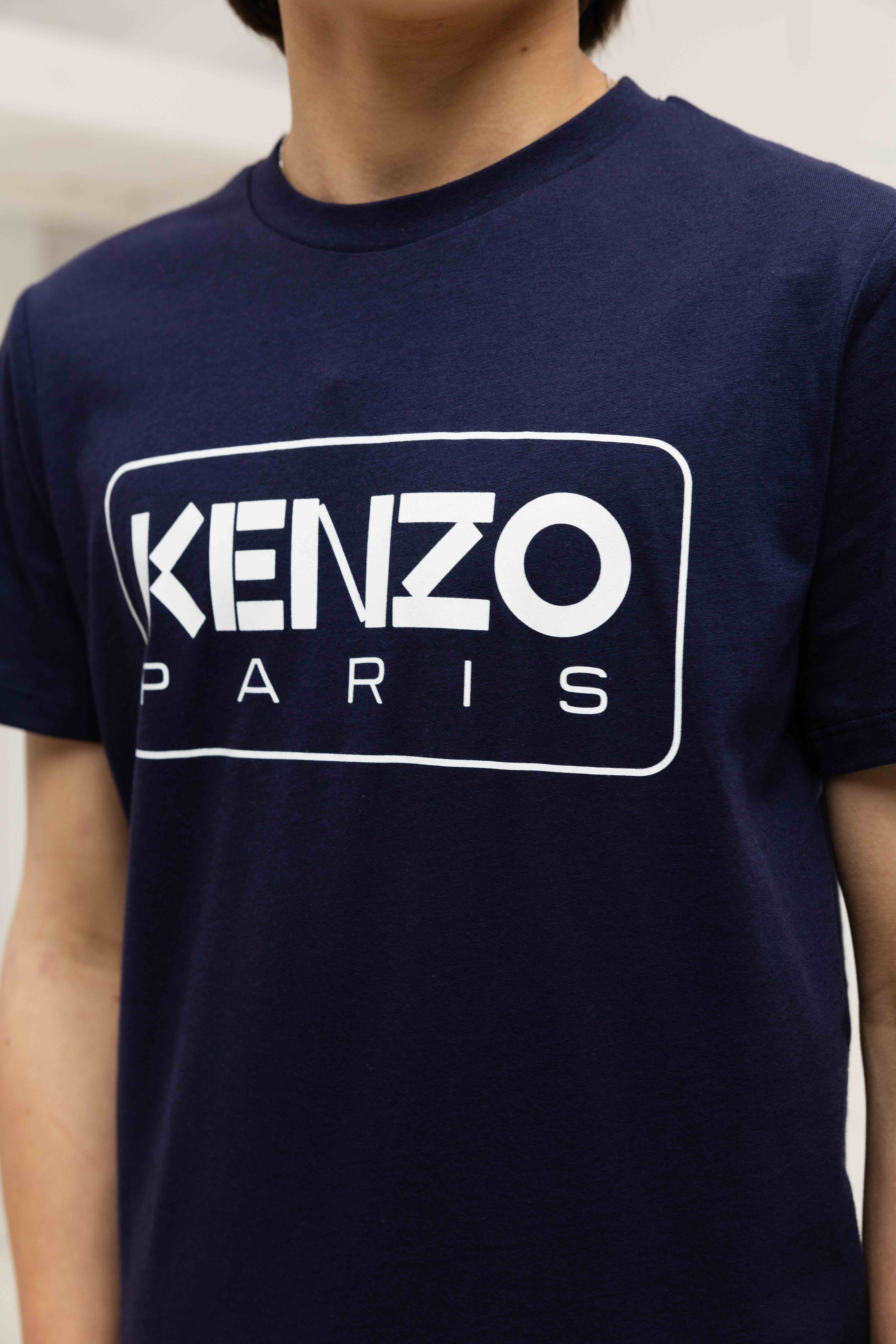Kenzo Logo T-Shirt Kids Donkerblauw