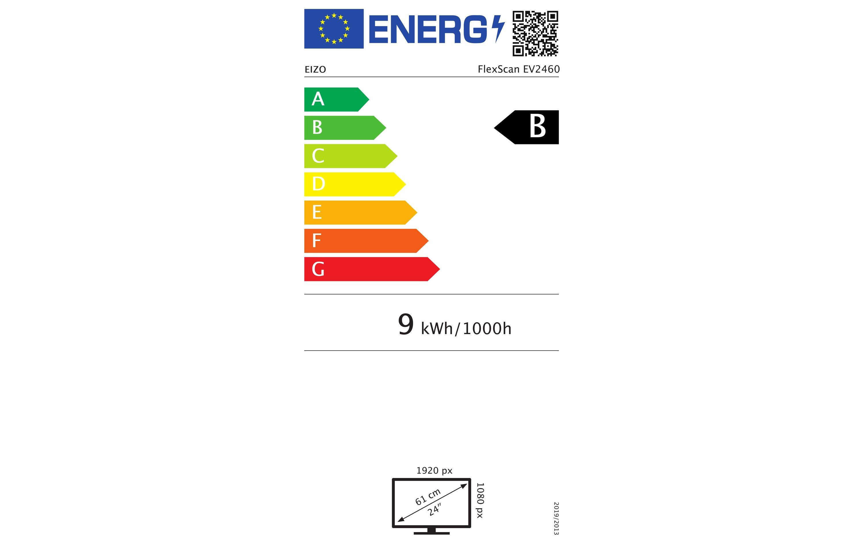 Monitor EV2460-Swiss Edition Schwarz<br>Ergonomischer 23.8