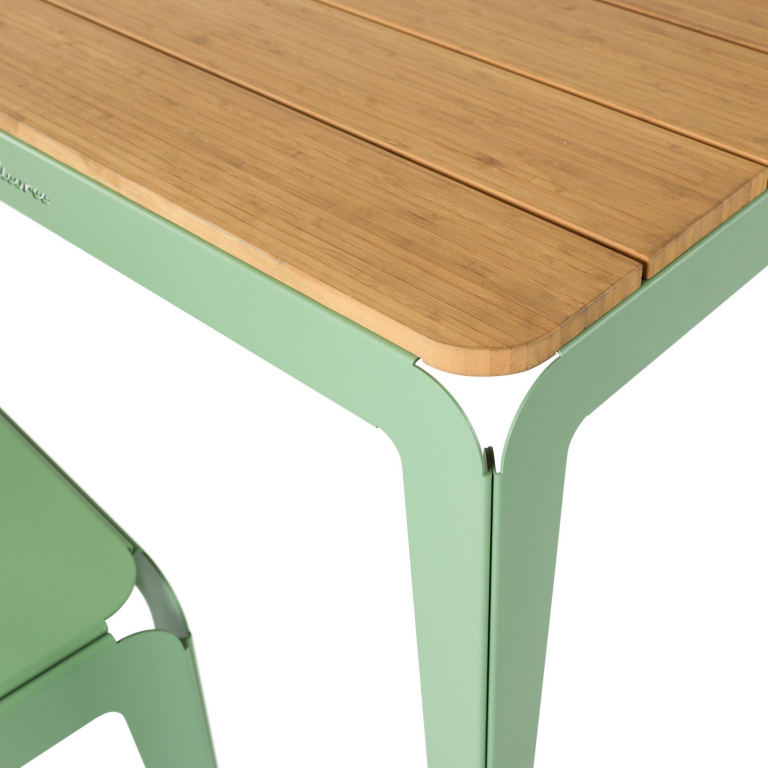 Weltevree Bended tuintafel 220x90 bamboo Pale Green