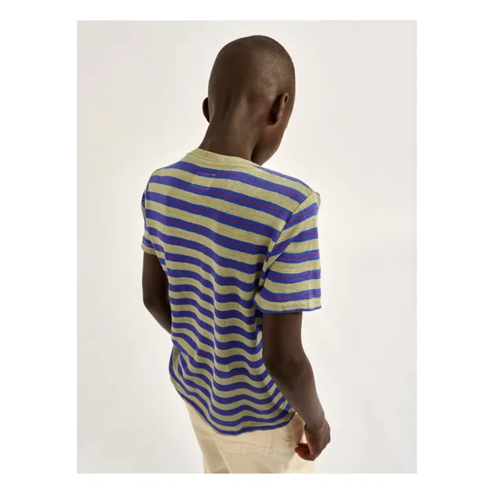 Bellerose T-shirt Mogo Lin | Bleu indigo