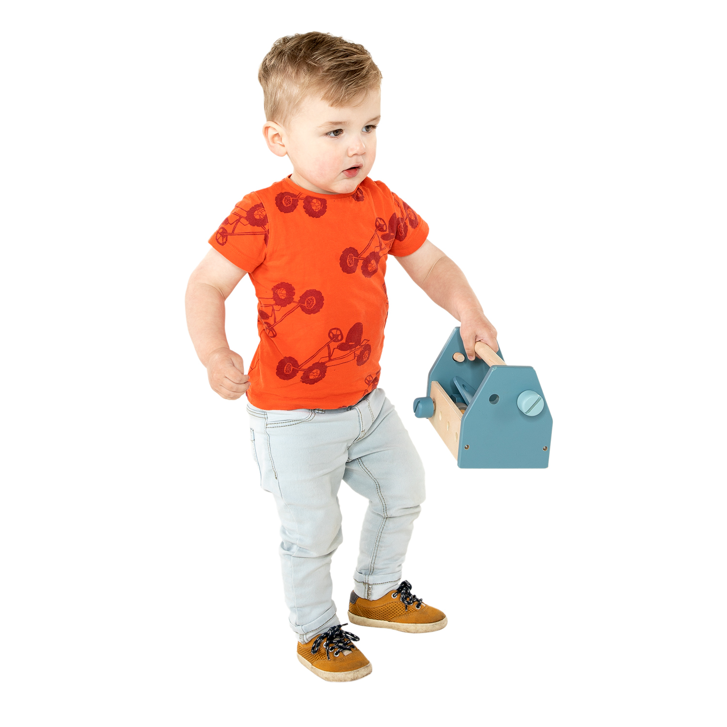 Houten Gereedsschapskist - Blauw