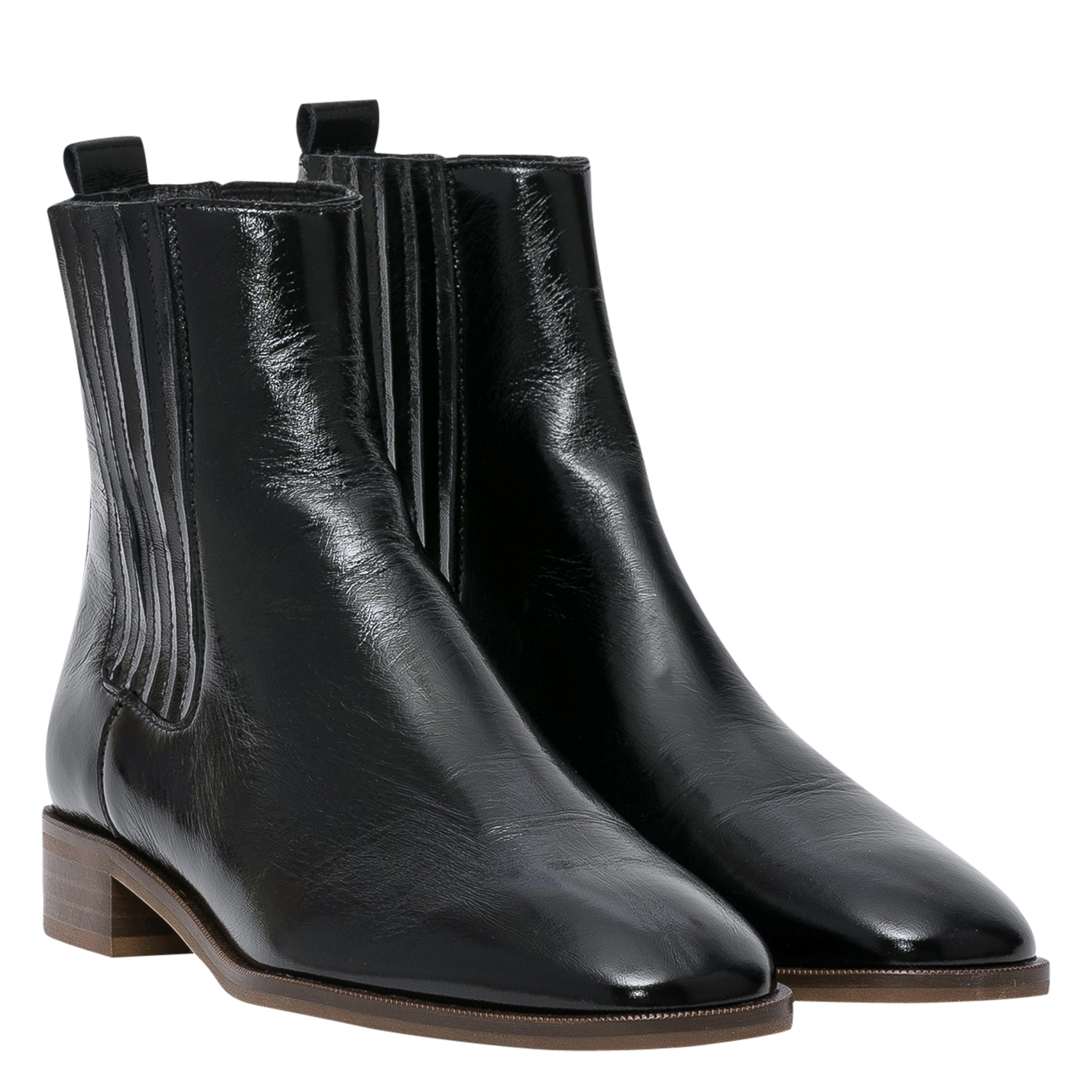 STACY - Bottines Chelsea en cuir| Noir
