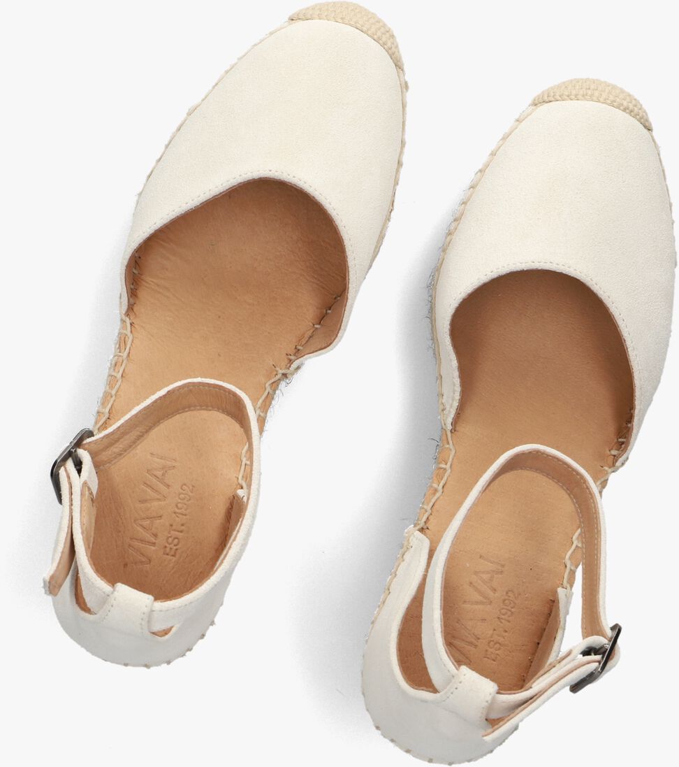 beige via vai sandalen met hak flora braid