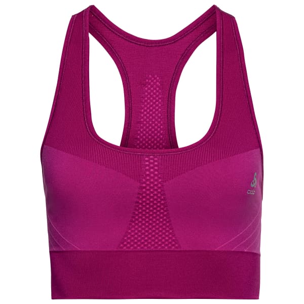 Brassière running ODLO SPORT BRA SEAMLESS MEDIUM FESTIVAL FESTIVAL FUCHSIA
