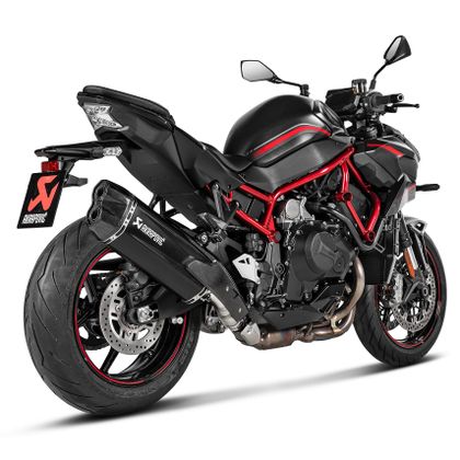 Silencieux Akrapovic Titane noir embout Carbone - Gris / Noir
