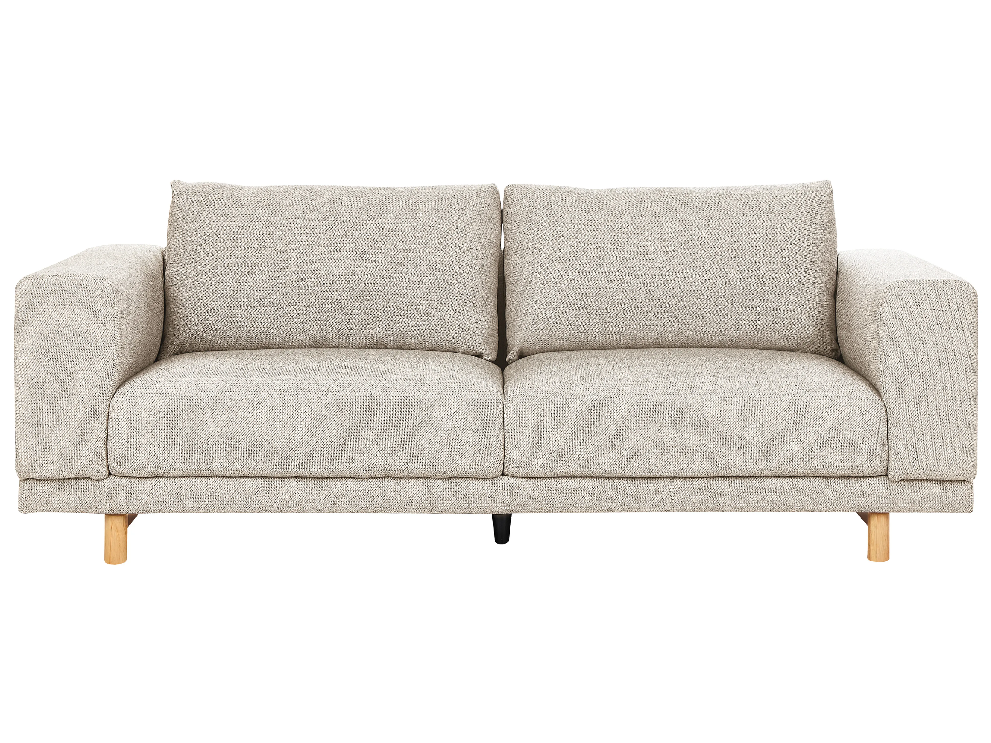 Bank 3-zits NIVALA Stof Lichtbeige