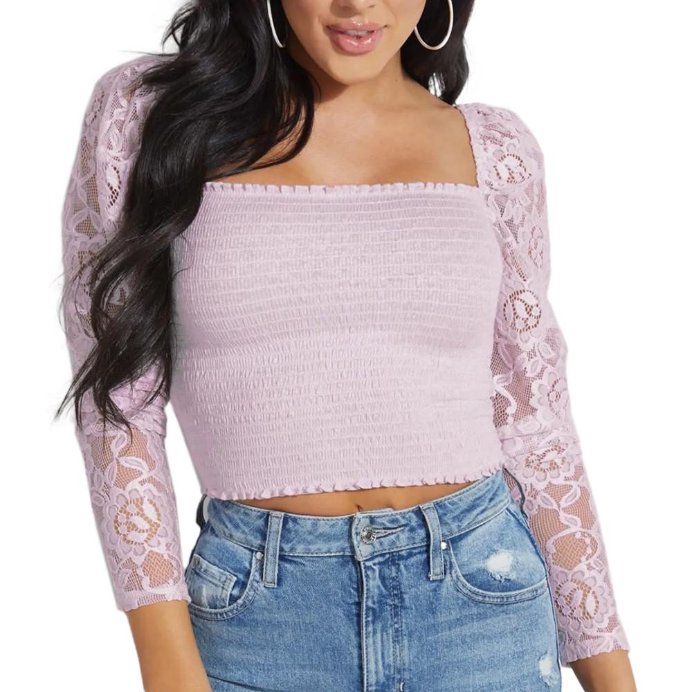 Guess Top Mauve/Dentelle Femme Guess Nila