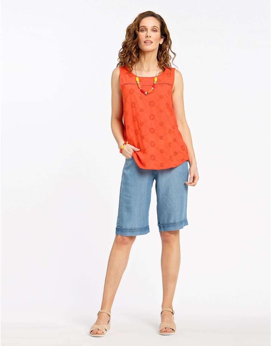Top broderie anglaise
