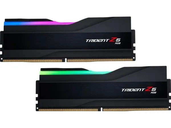 G.Skill Trident Z5 RGB - DDR5 - sæt - 32 GB: 2 x 16 GB - DIMM 288-PIN - 6000 MT/s / PC5-48000 - CL40 - 1.3 V - ikke bufferet - ikke-ECC - mat sort