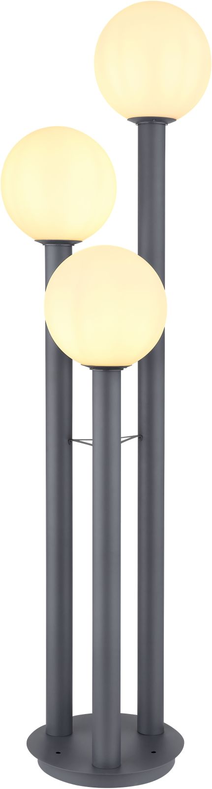 Außenleuchte - anthrazit-weiß - 160 cm hoch