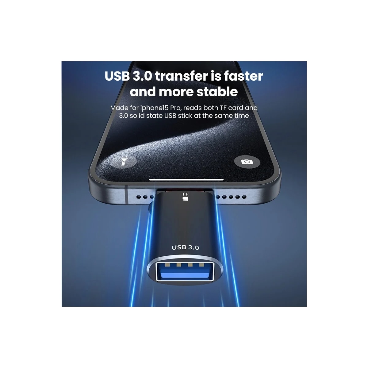 NÖRDIC USB-C 3.0-kortleser og OTG-adapter MicroSD, 1xUSB-A UHS-I