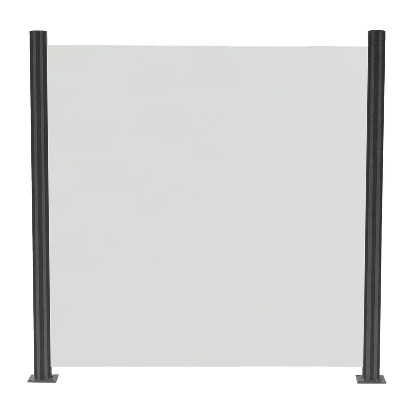 Glassplate for glassgjerde 97,6x100 cm