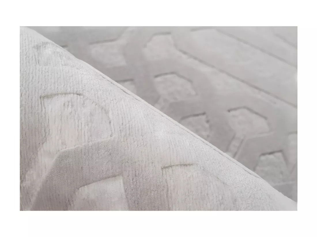 Tapis 280x80cm, design D012A coloris gris - Confort et élégance pour votre intérieur