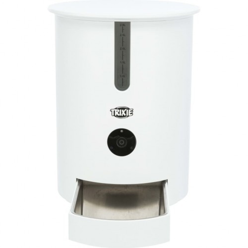 Dispensador automático de ração para animais de estimação, branco