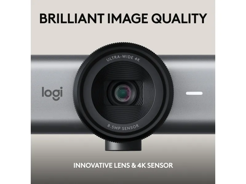 Logitech MX Brio 705 for Business - Webcam - farve - 8,5 MP - 4096 x 2160 - audio - USB-C