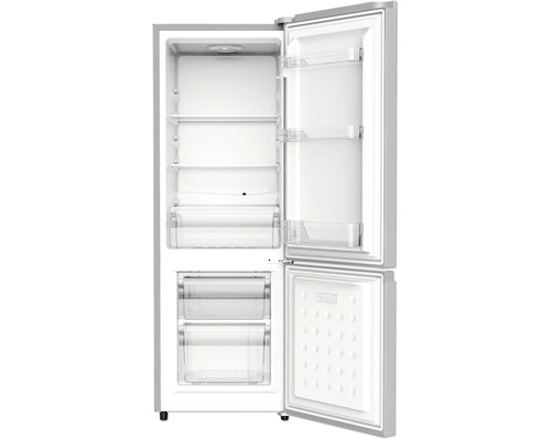 PKM KG173CIX koel-vriescombinatie, afmetingen (B x H x D): 50 x 145 x 52 cm, koelgedeelte: 123 l, vriesgedeelte: 38 l, zilver