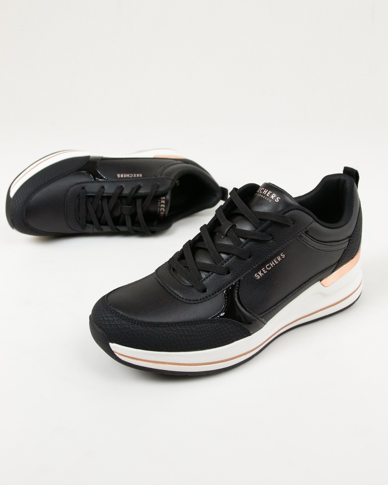 Skechers Billion 2 Fine Shine Lage sneakers  - zwart