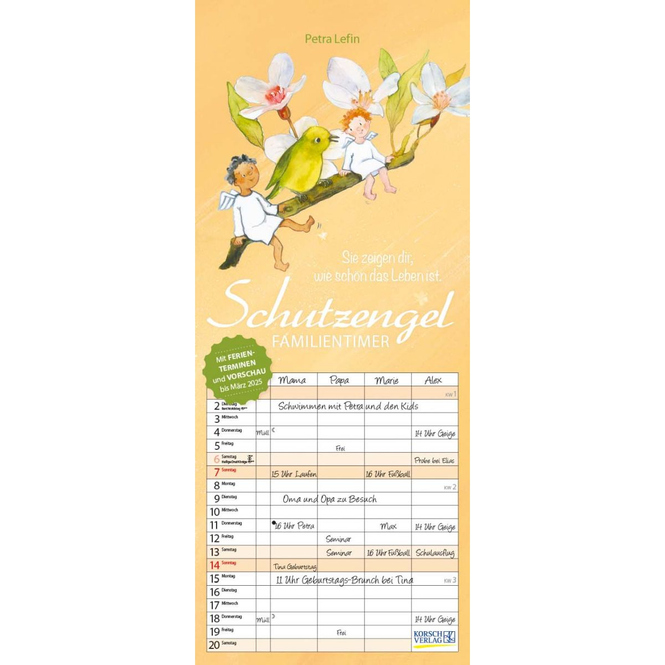 Kalender - Familientimer - Schutzengel - 2024