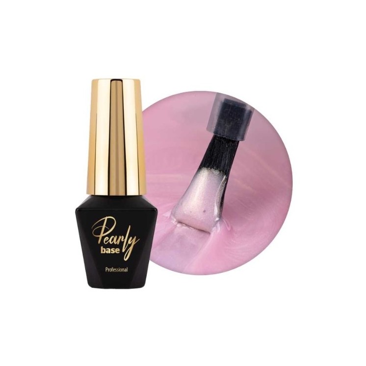 MollyLac Pearly Base Aufbaunagelbasis Golden 10 g