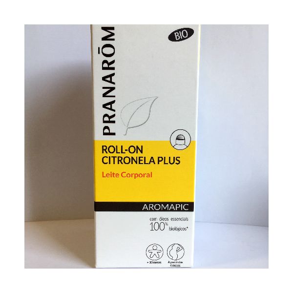 Pranarom Roll-On Aromapic Citronela Plus Leite Corporal Repelente 75ml