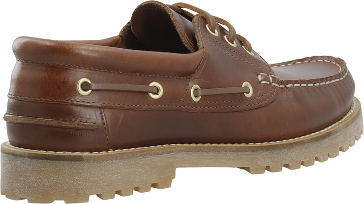 Bianco BIAGREG Boat Shoe Pull Up Leather Brown
