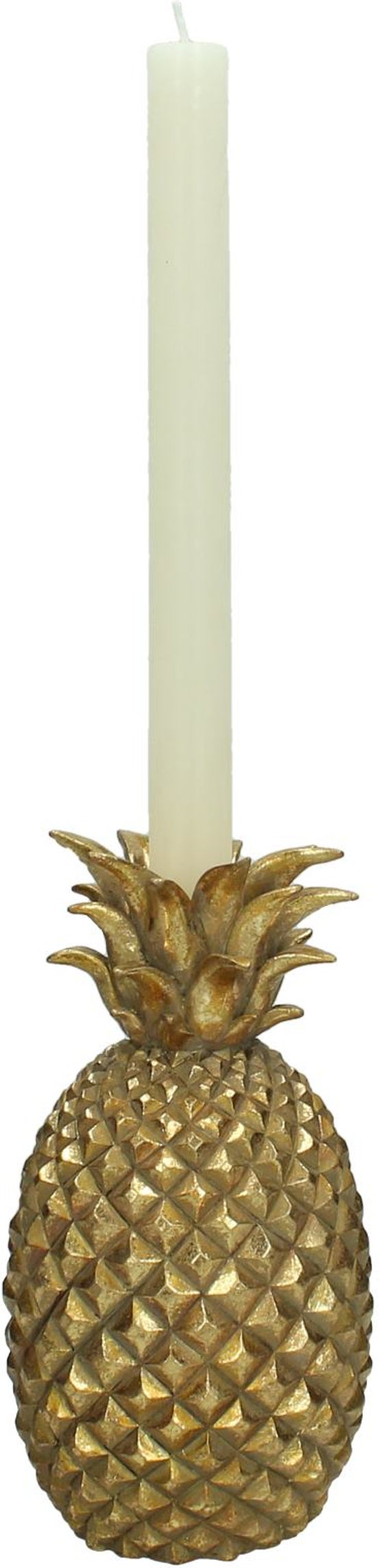 HD Collection kandelaar Ananas goud 10,4 x 10,4 x 20,5 cm