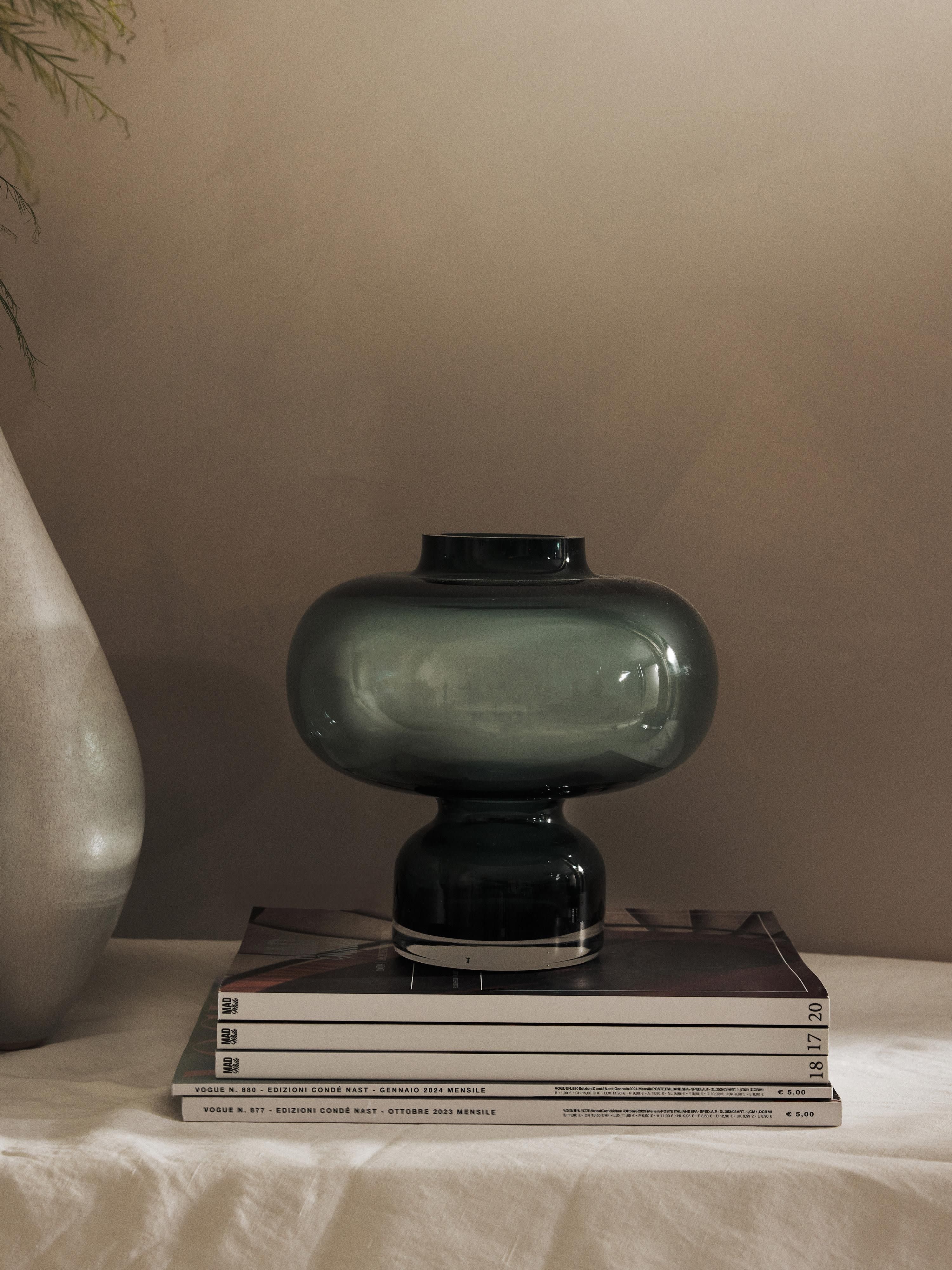 Mondgeblazen glazen vaas Nicola, H 20 cm
