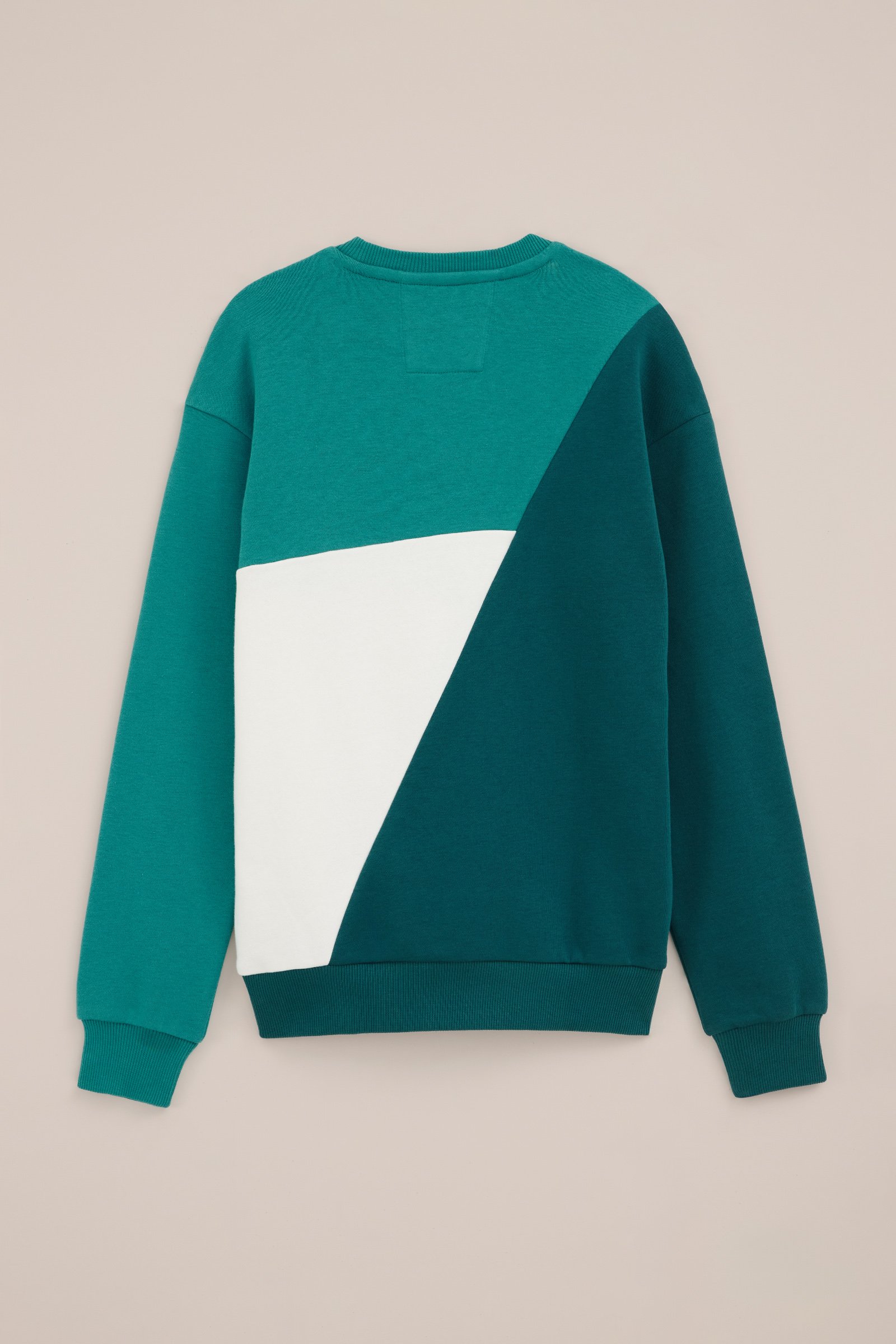 Jongens sweater met colourblock Salty Dog Felgroen