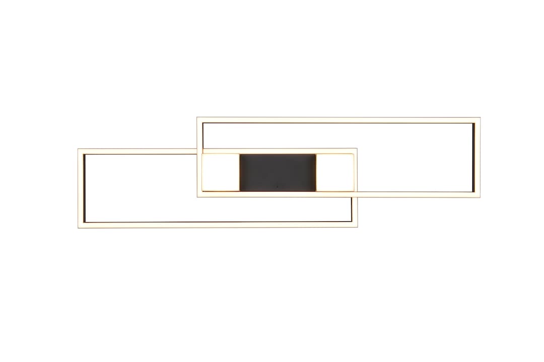 TRIO LED Deckenlampe ALBANY 100 cm schwarz