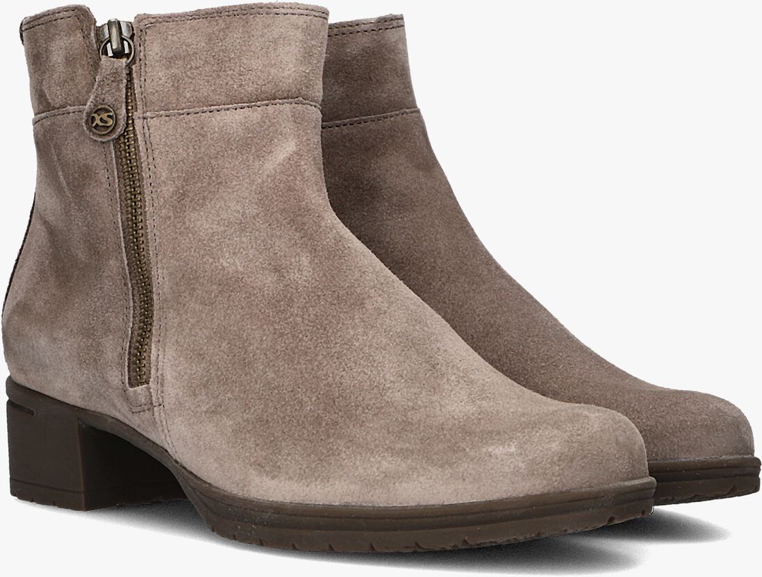 taupe hartjes enkelboots h rits booty