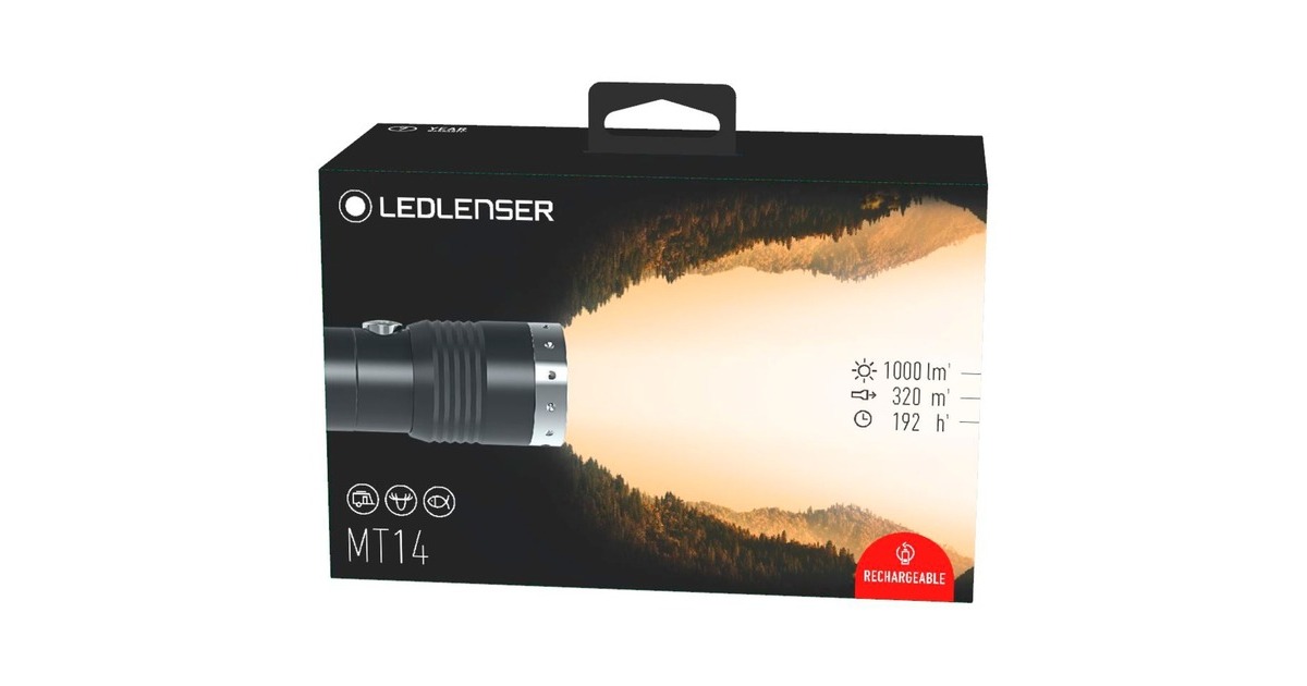 LedlenserOplaadbare zaklamp MT14  (Zwart)