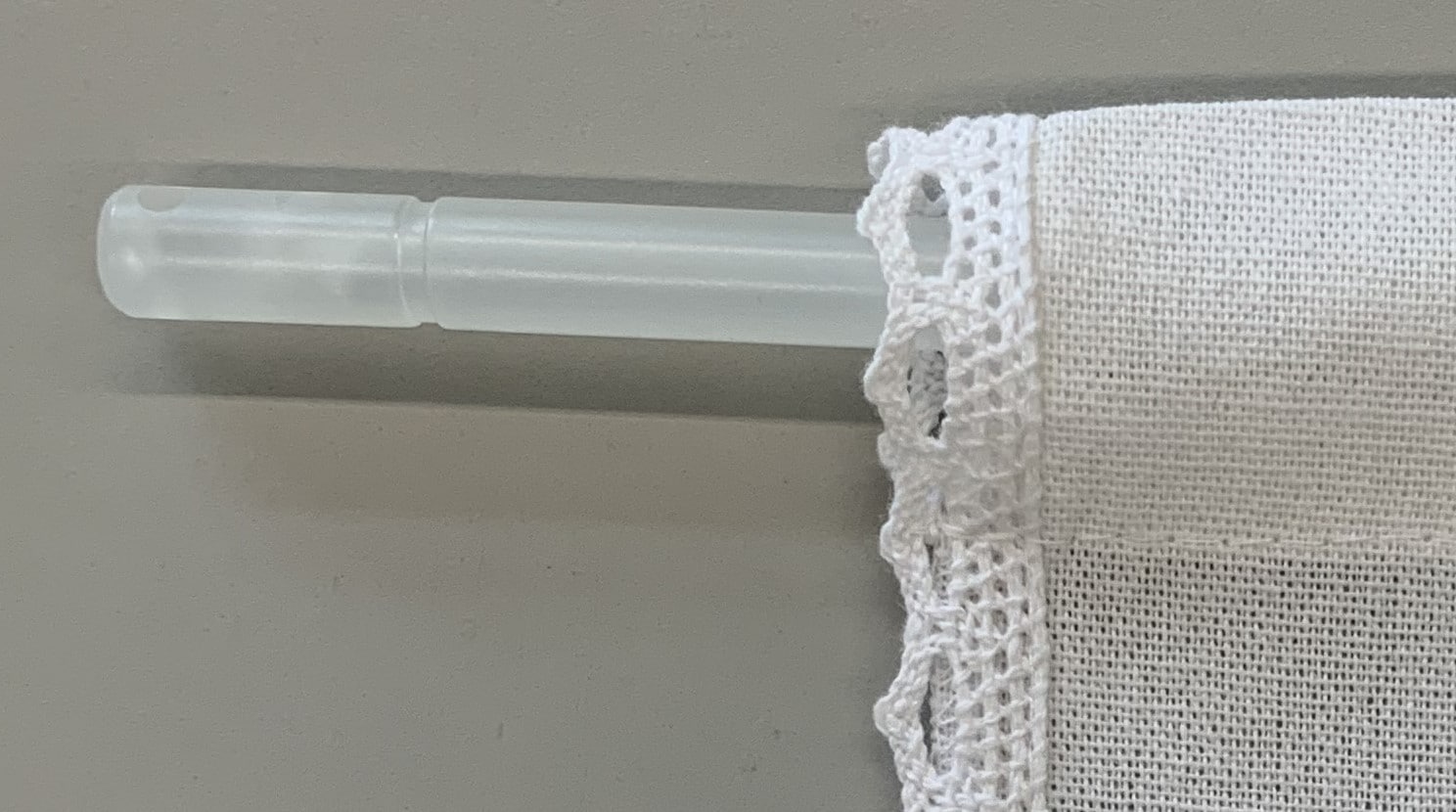 HOME WOHNIDEEN Türvorhang »TONI« Stangendurchzug 1 Stk. tlg. Türvorhang mit Häkeleinsätzen
