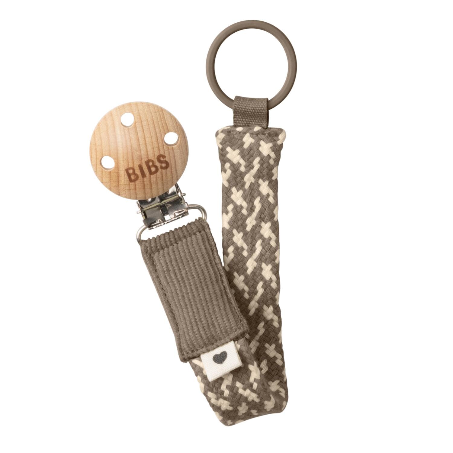 Pacifier Clip dark oak / vanilla - Bibs - Rumpetroll