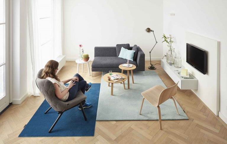 Hay Bella Coffee salontafel 45x39 Blue charcoal