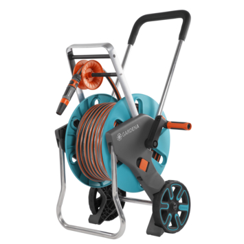 Gardena slangenwagen CleverRoll M (incl. 20m slang, koppelingen en tuinspuit)