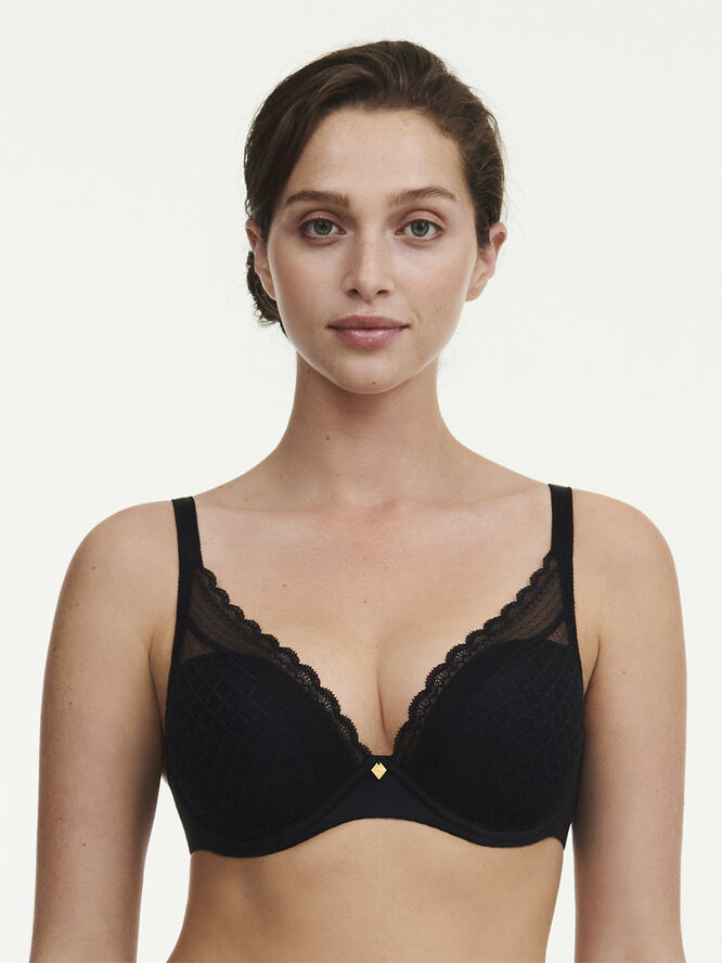 Chantelle Norah Chic Plunge T-Shirt Bra Black