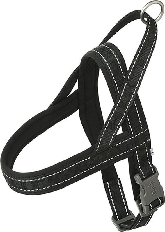 Hurtta - Casual Harness Eco - Tuig - Zwart - 100% Gerecycled Neopreen