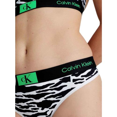 Calvin Klein Jeans - MODERN THONG SPLIT TIGER PRINT Blanco
