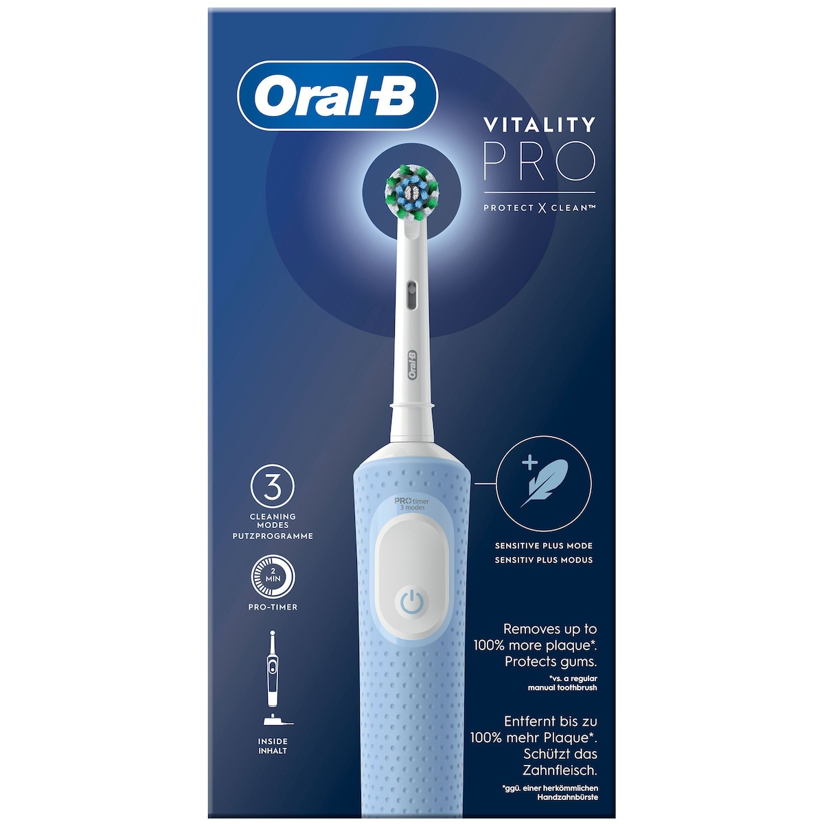 Oral-B Vitality Pro elektrisk tannbørste 446392 (lyseblå)
