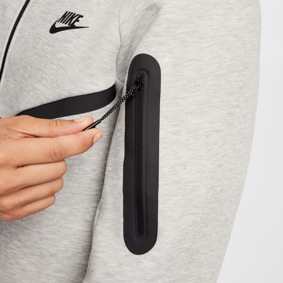 Nike Sweat à Capuche Tech Fleece 24 FZ Coupe-Vent - Gris/Noir