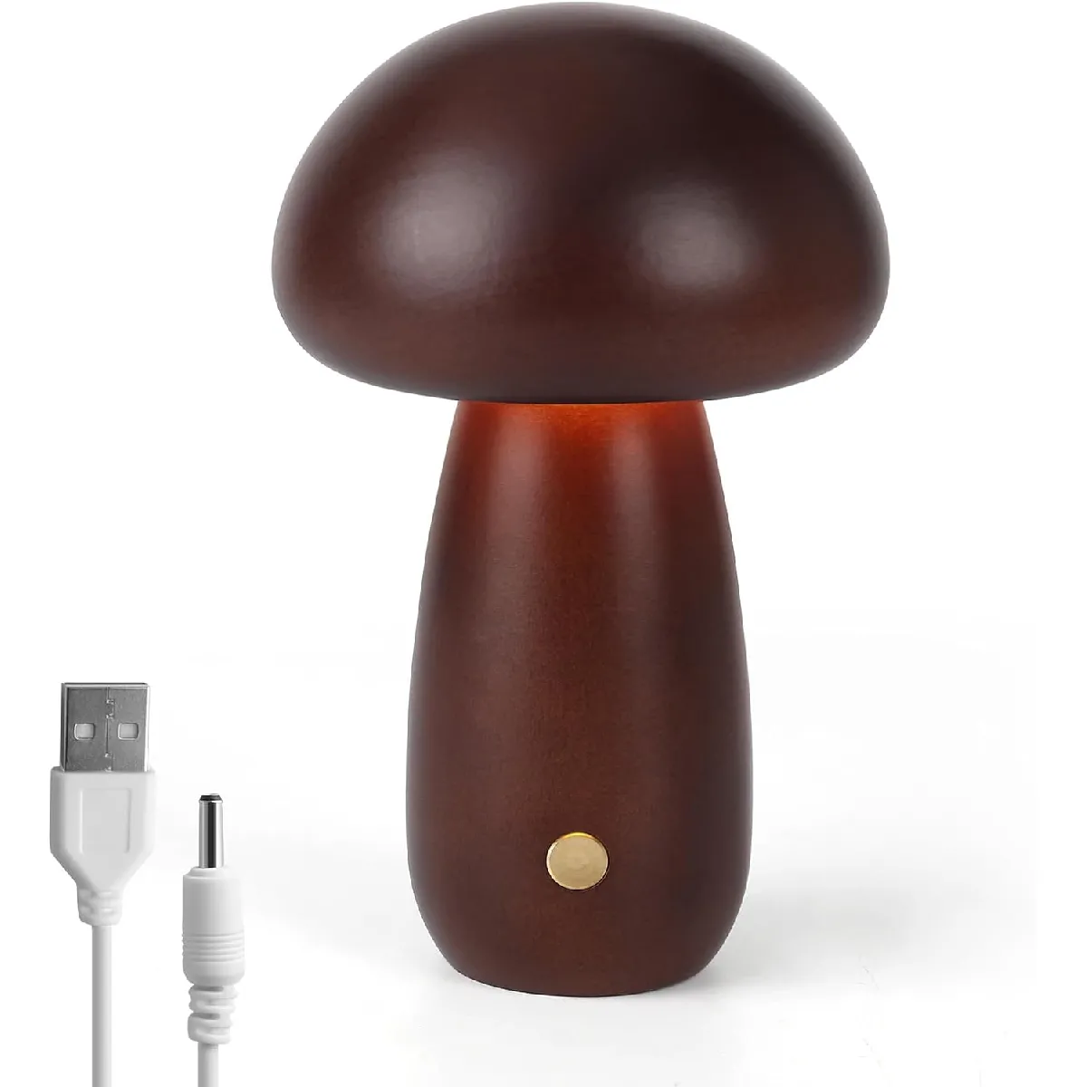 Lampe de Chevet en Bois - Noyer
