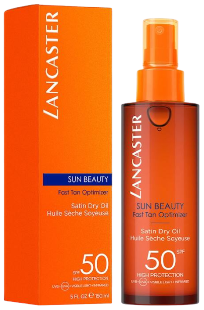 Lancaster Sun Beauty Fast Tan Optimizer Satin Dry Oil SPF50 150ml
