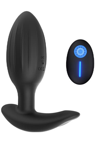 Buttplug With Remote Analplugg med vibrator