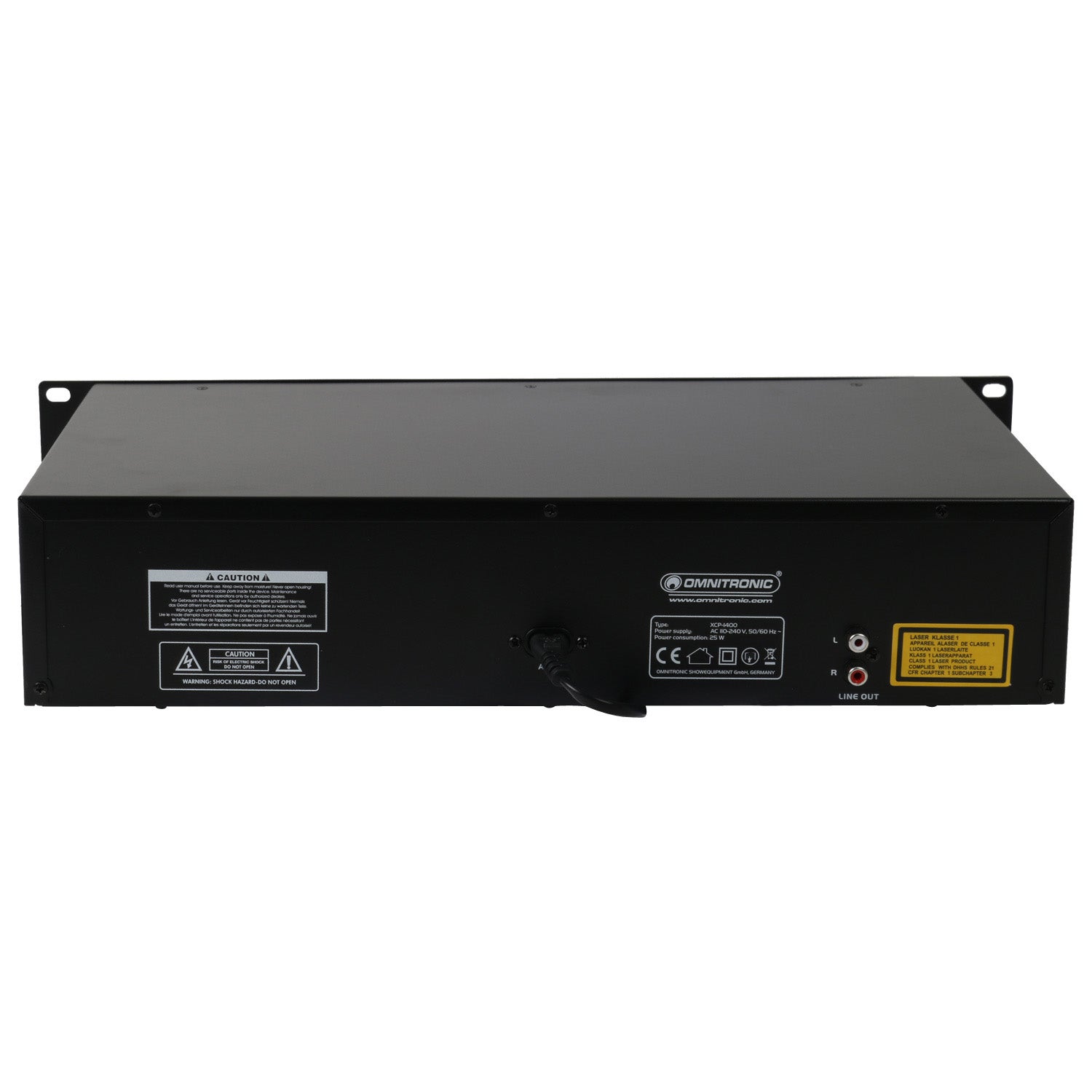 Omnitronic XCP-1400 enkele 19 inch CD speler