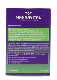MannaVital Calmiton Forte Capsules 60CP