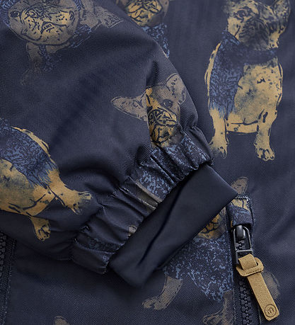 Minymo Winterjacke - Navy m. Hunde