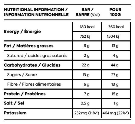 Barre énergétique Näak Ultra Energy   Caféine Caramel Macchiato - 50g