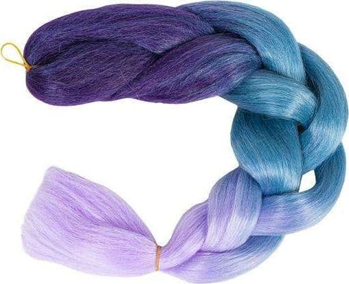 Iso Trade Syntetiske hårfletter ombre blue/fio W10342