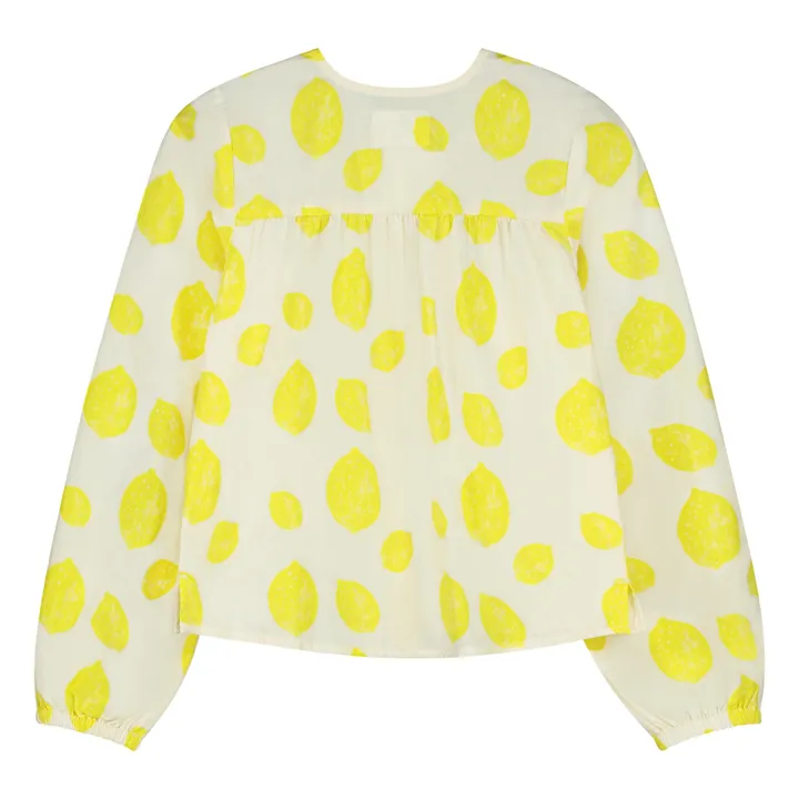 Holi & Love Blouse Sasha Citron Coton Bio | Jaune